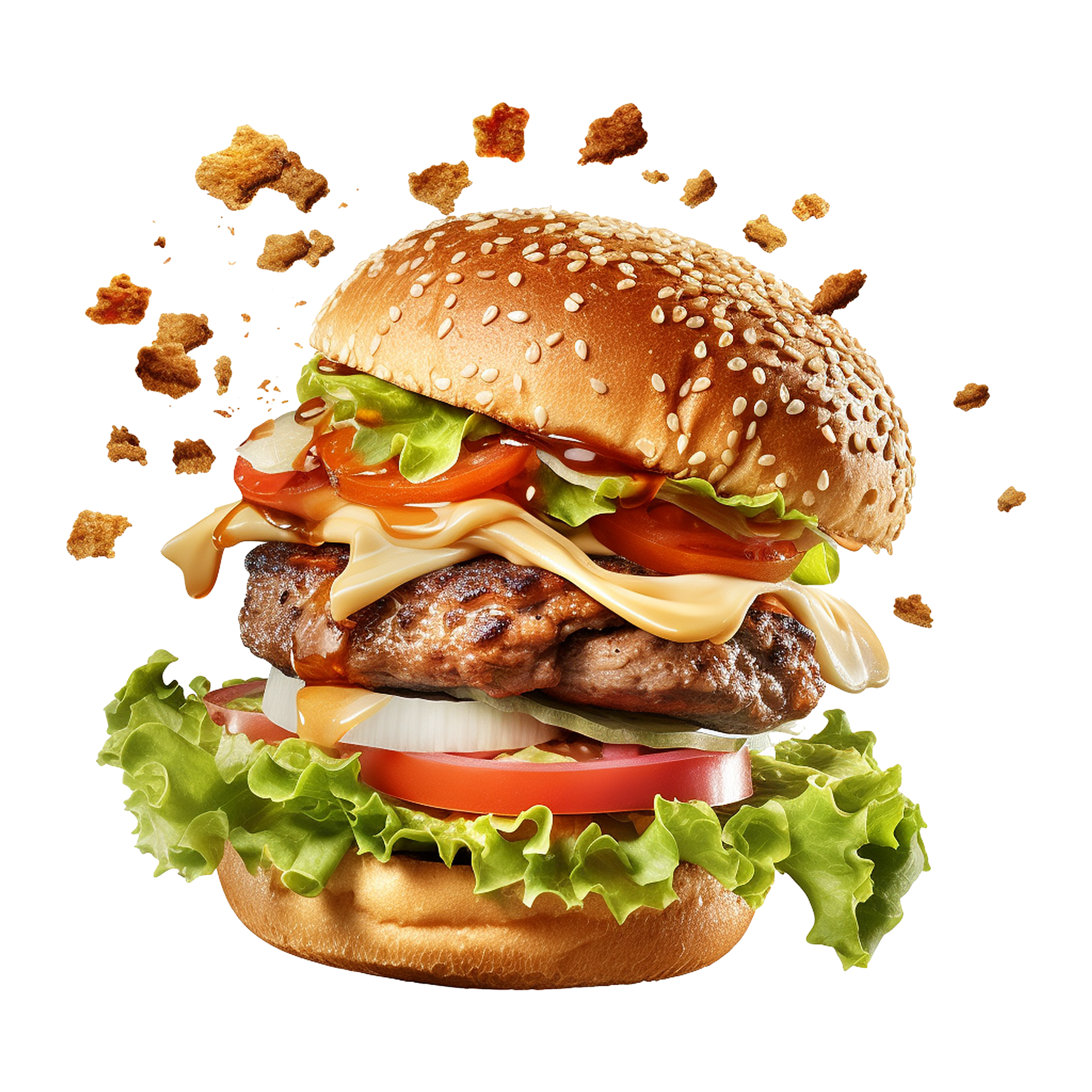 Flame Mushroom Burger